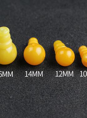 厂家树脂二代蜜蜡三通佛头手工DIY佛珠手链星月金刚菩提配件