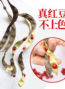 相思豆手串海红豆108颗佛珠菩提子男女情侣饰品七夕礼物红豆手链
