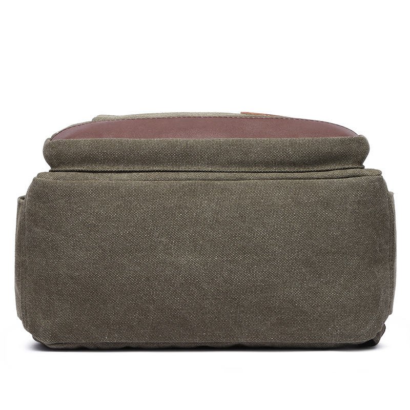 牧谷帆布休闲包 双肩背包 大容量男士户外运动包 学生书包 批发 - 图2