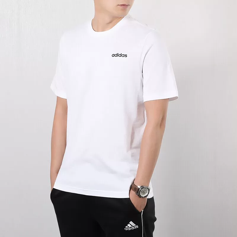 Футболка Adidas осенняя спортивная быстро сохнущая, с коротким рукавом, 2020