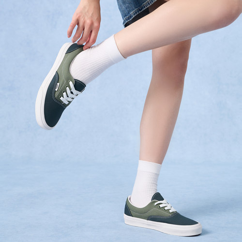 VANS范斯男鞋官方正品秋季新款拼色低帮板鞋帆布鞋情侣运动休闲鞋 - 图1