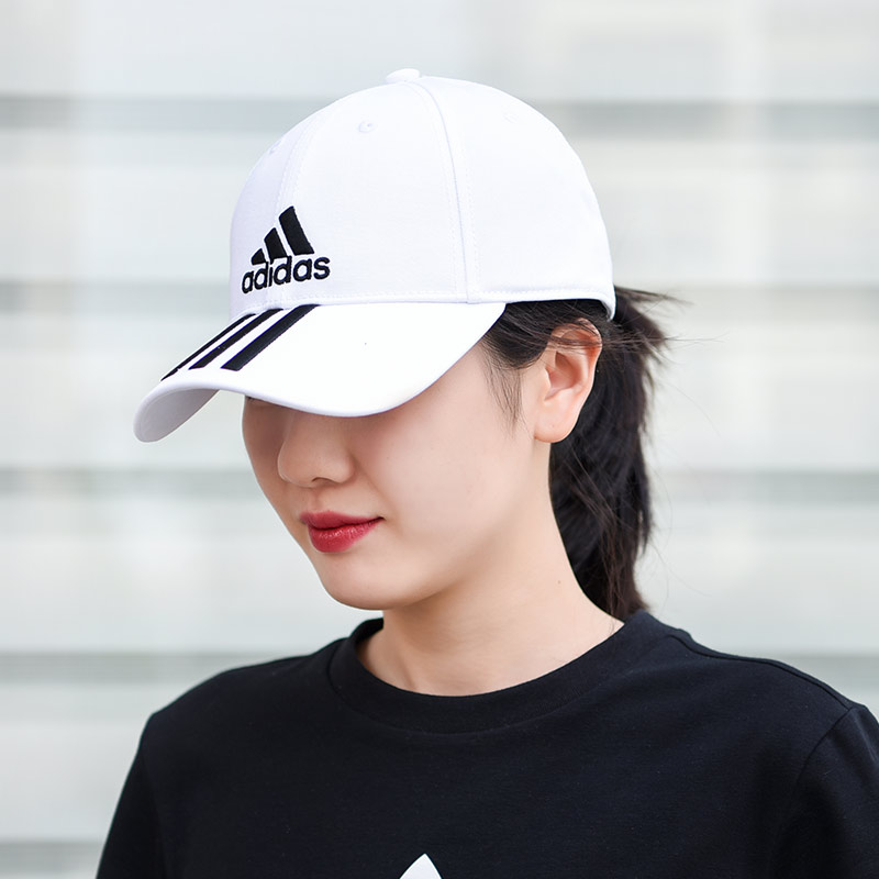 adidas阿迪达斯帽子男款棒球帽黑色百搭运动防晒鸭舌帽遮阳帽女款