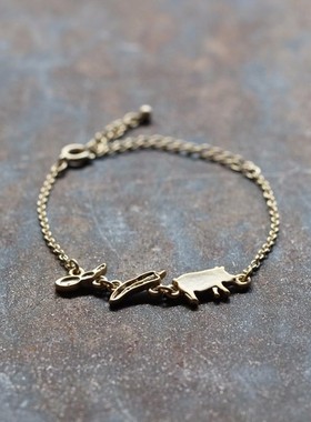 日本zakka杂货。minne作家 食材主题手链