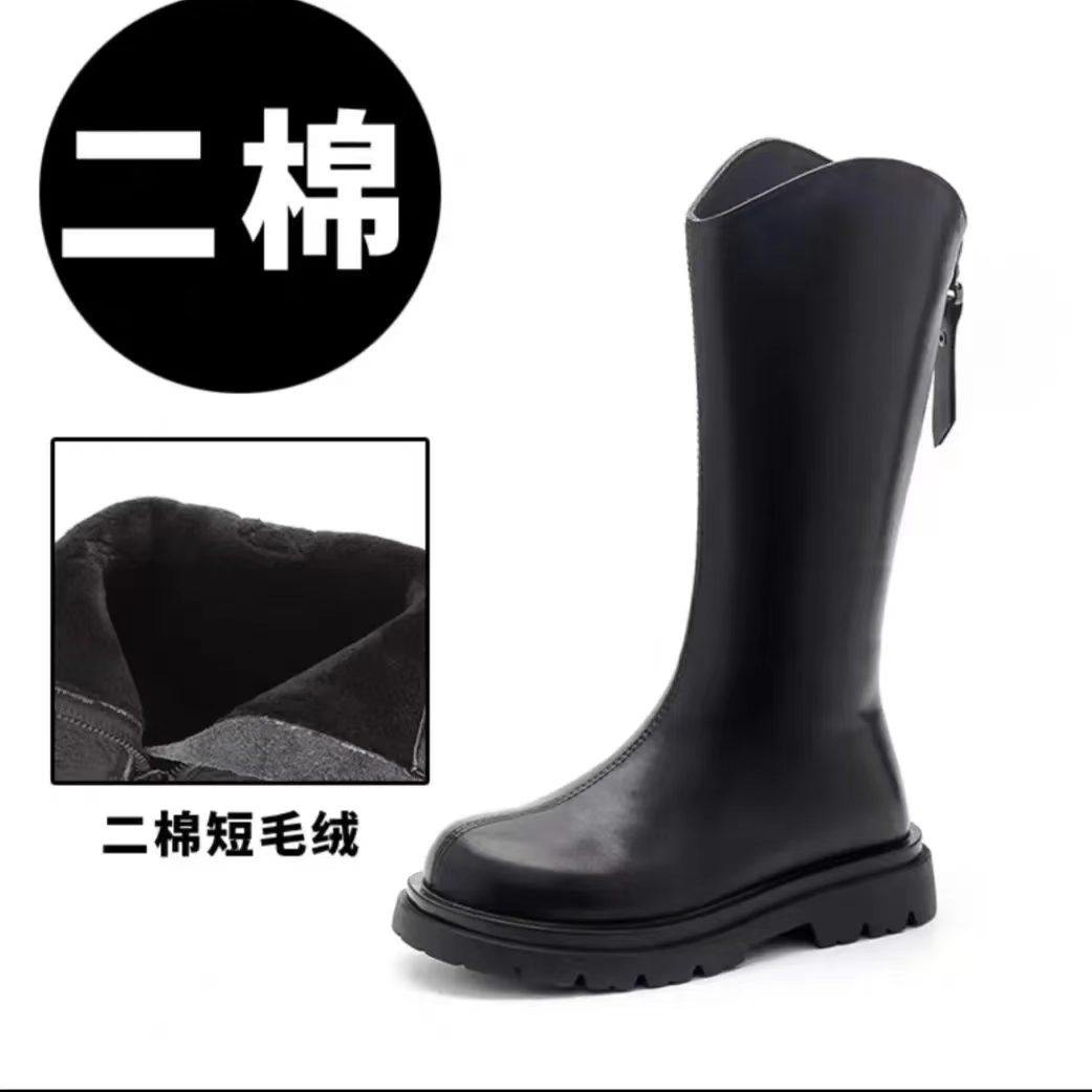 秋冬新款女童鞋子中筒靴侧拉链厚底马丁靴,淘宝优惠券,粉丝福利购,淘宝优惠卷