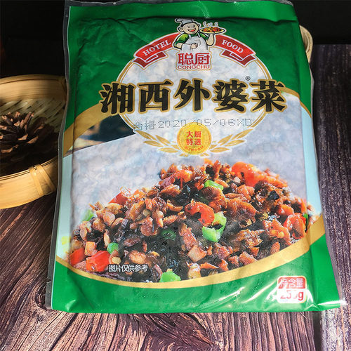 聪厨湘西外婆菜干菜饭店酒店 下饭菜湖南特产酸腌菜咸菜香辣袋装 - 图0