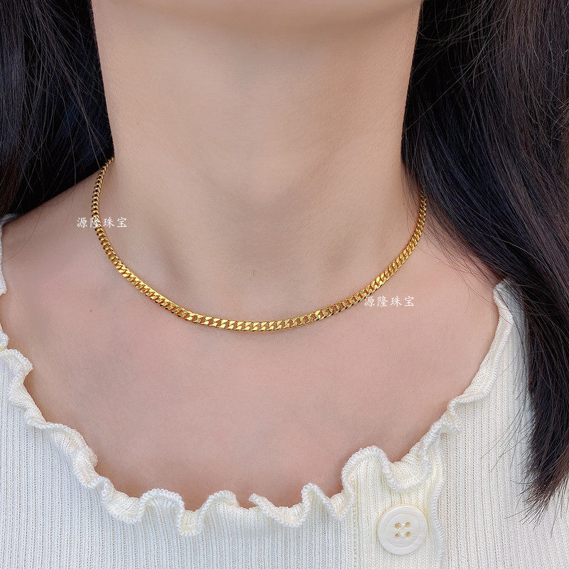 最大59％オフ！ 新品.24K金メンズネックレスホースホイップネックレス