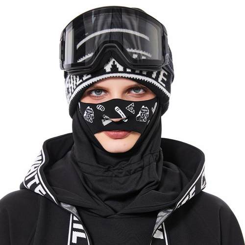 滑雪护脸面罩单双板速干透气护具保暖防风男女同款头套 - 图0