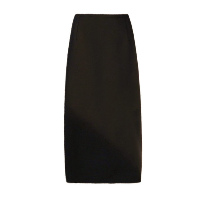 Long one step skirt retro back slit skirt