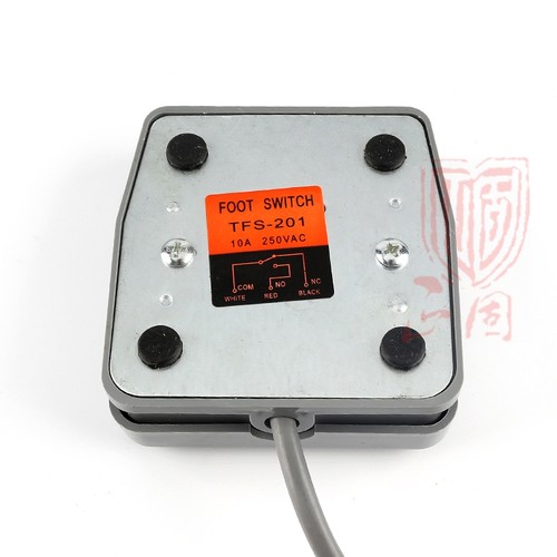 TFS-201脚踏开关带线 自复位点动踏板10A电源电动机脚踩开关 - 图2