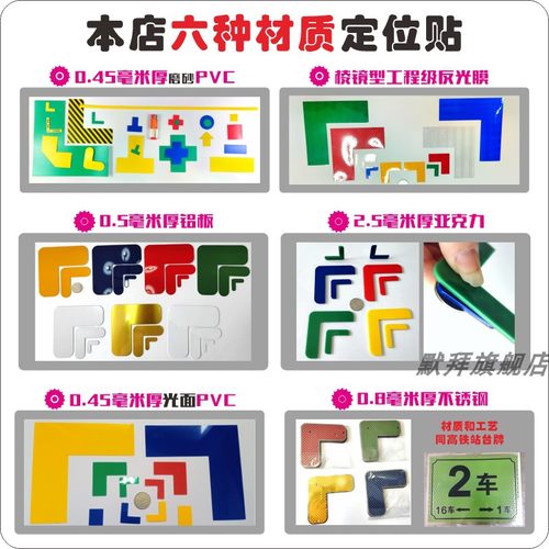 四角定位贴 桌面地上箭头标识标签 默拜磨砂PVC 3*1L型TX十一字胶带定置线15x5S直角 管理物品桌椅对齐教室圆 - 图2