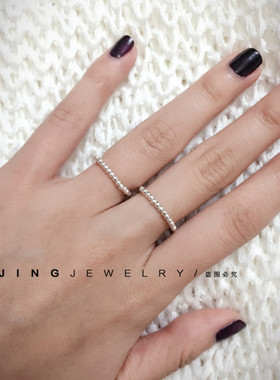 手工弹力小珠珠银饰恩惠款