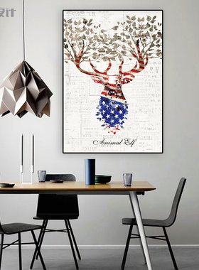 手绘唯美风沙发背景墙装饰画新品