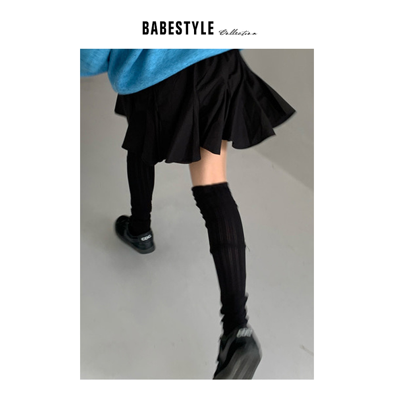 [Babestyle]VOL66 自制~分趾长筒袜子女过膝秋冬季韩版新款堆堆袜