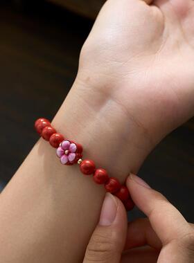 天然朱砂手串手链随身护身符