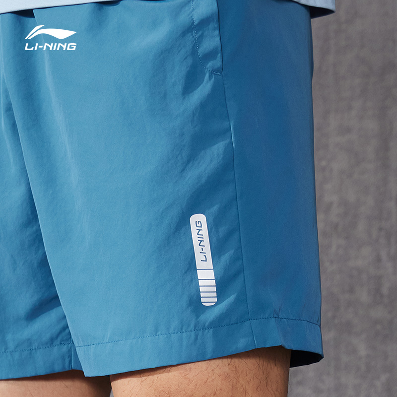 李宁短裤男士2023夏季新款速干裤子 李宁outlets店运动中长裤／短裤