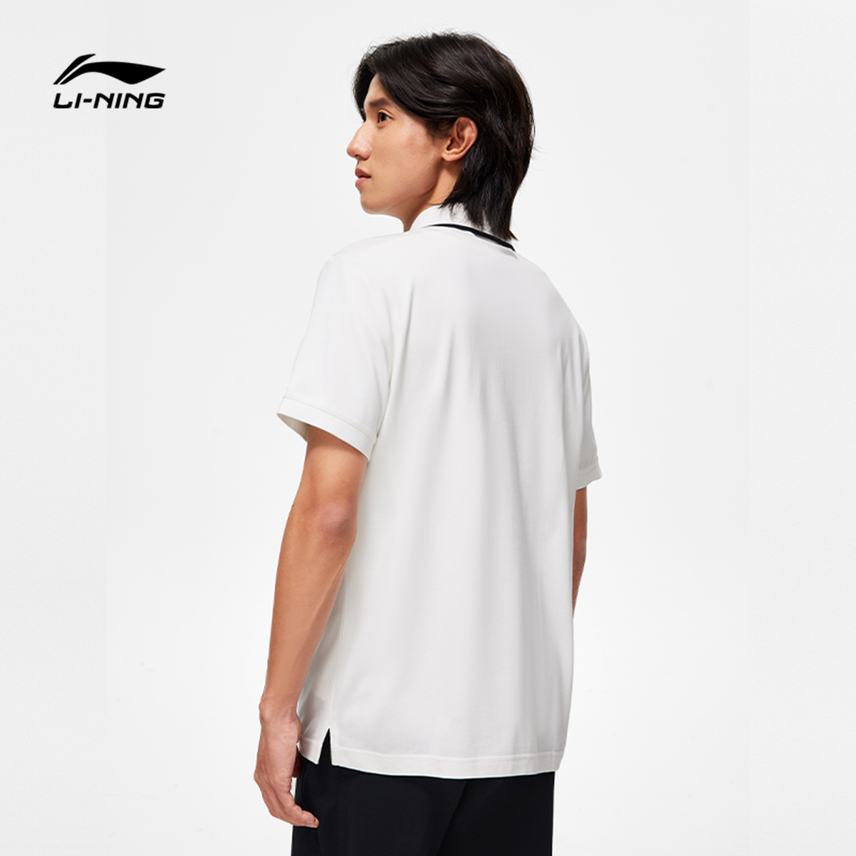 李宁POLO衫男士夏季新款商务休闲男装翻领运动上衣短袖T恤男