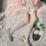 Кружевные белые японские милые носки, гольфы, стиль Лолита, подходит для подростков, средней длины