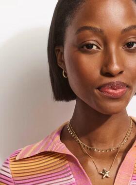 海外代购Kendra Scott（饰品）女士项链叠戴短款金色贝母