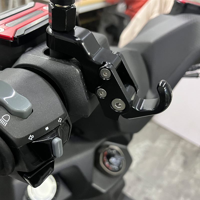 适用光阳RKS/RacingX/H150 改装后视镜置物挂钩 KRV180可折叠挂钩 - 图0