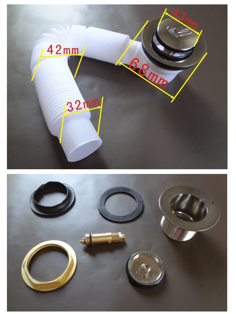 全铜阀芯木桶下水阀浴缸婴儿沐浴桶去水器排水阀门弹跳下水器开关