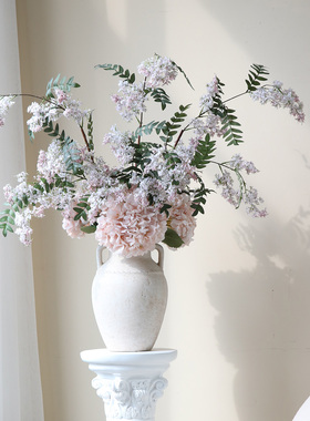 米子家居紫色仿干花绣球花仿真花