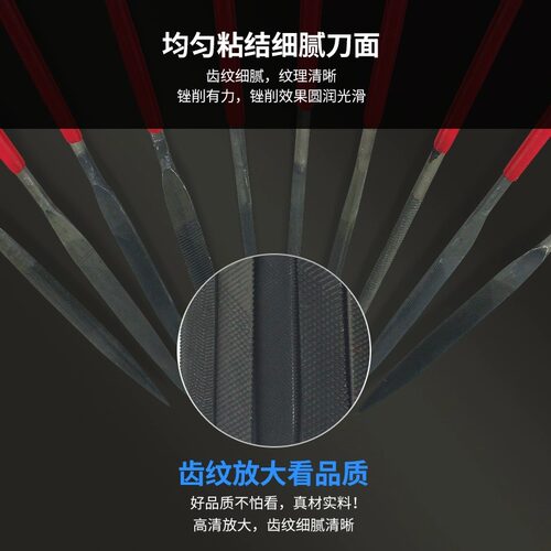 霸狼锉刀套装打磨工具小挫刀钢锉金属三角半圆四方什锦钢锉平锉刀 - 图1