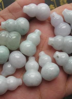 新款饰品翡翠全新棕绳红绳玉葫芦项链玉佩情侣款随身挂件三合吊坠