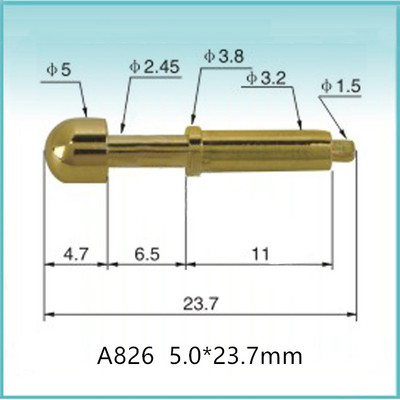 测试针pcb探针大电流伸缩pogopin连接器弹簧针顶针触点电极信号针 - 图0