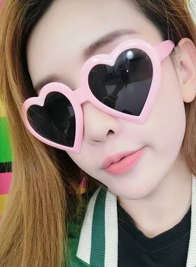 搞怪墨镜桃心太阳眼镜