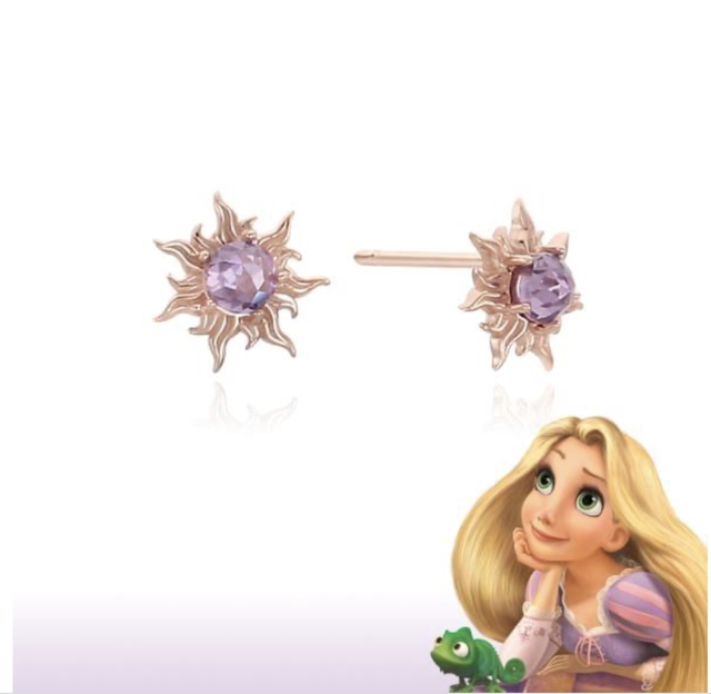 CLUE Rapunzel authentic joint silver necklace earrings