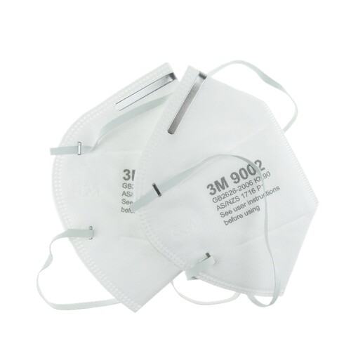 正品3M9001/9002头戴式防尘防雾霾双片独立盒装环保袋装口罩 - 图0