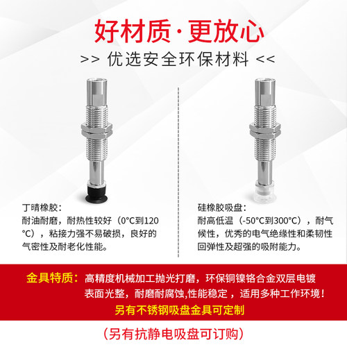 工业真空吸盘缓冲金具ZP3-T04/T06/T08UMNJ6/UMSJ3/UMNJ10-B5/04 - 图2