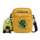 ກາຕູນ Minecraft peripheral ins ຖົງບ່າຂະຫນາດນ້ອຍນັກສຶກສາຂອງເດັກນ້ອຍ shoulder cross-body bag ບາດເຈັບແລະຖົງສີ່ຫຼ່ຽມມົນຂະຫນາດນ້ອຍ canvas bag