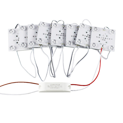 软膜天花LED区块链灯广告卡布灯箱漫反射灯条220V方块户外模组灯 - 图3