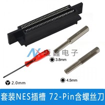 New suit NES original host card with slot 72-Pin with ear unloader screwdriver set