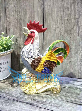 俄罗斯珐琅彩招财元宝客厅工艺品