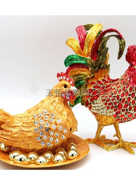 七彩俄罗斯摆件柜台金属工艺品