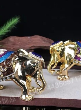 泰国招财大象摆件新房金属工艺品