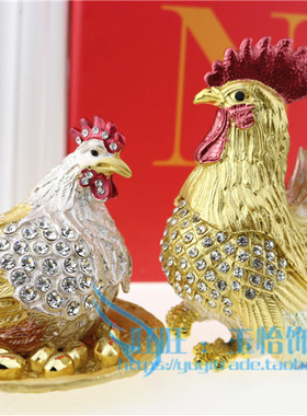 招财公鸡婚庆家居摆设