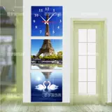 Висящая стеклянная стеклянная гостиная крыльца каркас рисунок висящая картина, вертикальная версия эйфелевой башни украшения росписи рисовать Ice Crystal