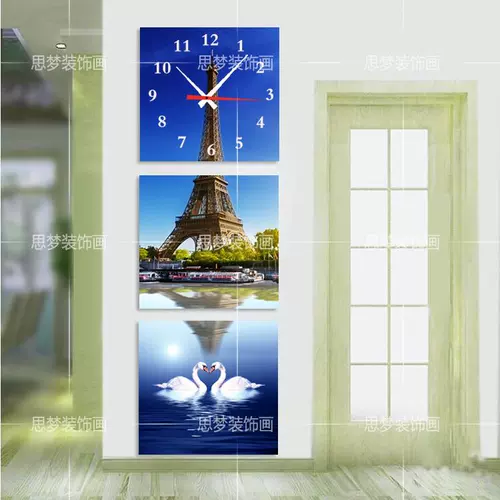 Висящая стеклянная стеклянная гостиная крыльца каркас рисунок висящая картина, вертикальная версия эйфелевой башни украшения росписи рисовать Ice Crystal