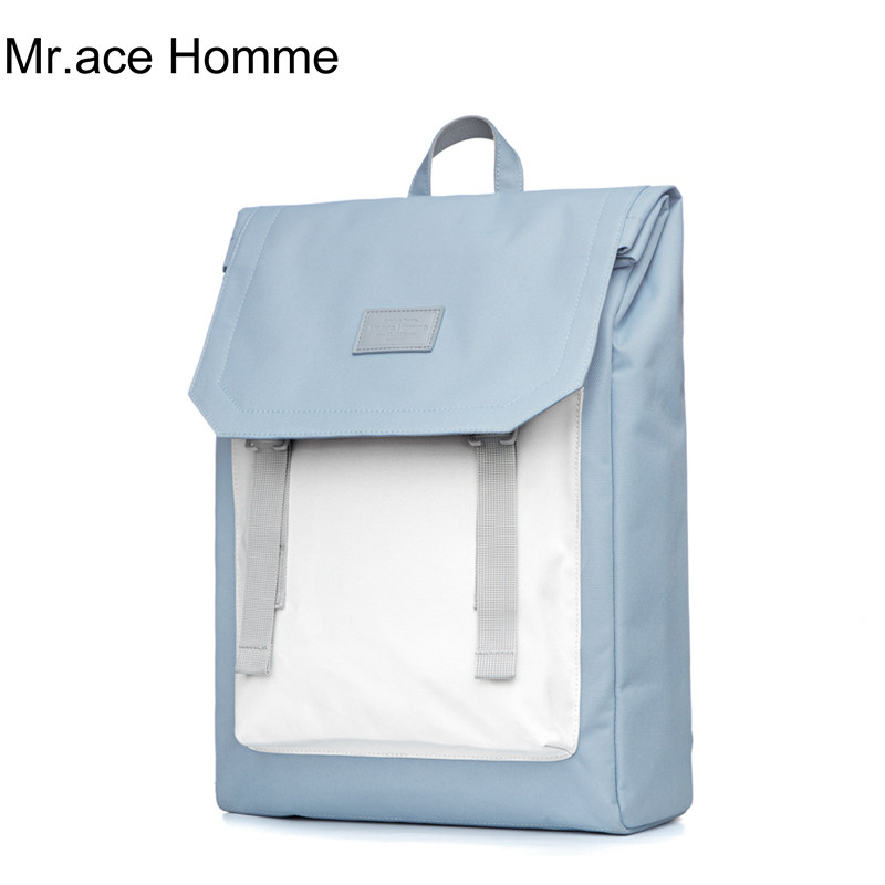 mrace韩版高中学生女ins双肩包 mracehomme双肩背包