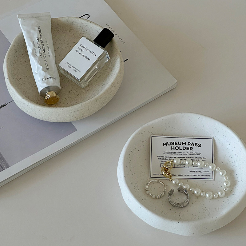 陶瓷收纳盘香薰托盘首饰展示盘玄关杂物收纳高级感桌面装饰摆件,淘宝优惠券,粉丝福利购,淘宝优惠卷