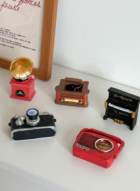 小摆件复古微缩景观盲盒收纳搭配桌面装饰摆件中古工位情绪稳定