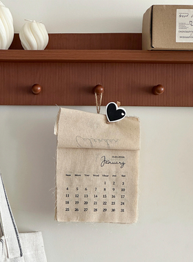 中古风翻页日历木质桌面装饰摆件卧室客厅台历拍照道具创意北欧