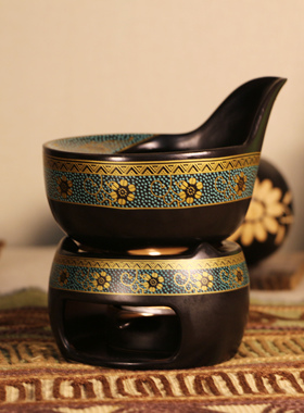 泰式风spa用品工具按摩热油底座