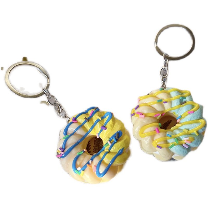 39包邮日本单可爱迷你拼色甜甜圈零食甜品食玩钥匙扣包包挂件摆件,淘宝优惠券,粉丝福利购,淘宝优惠卷