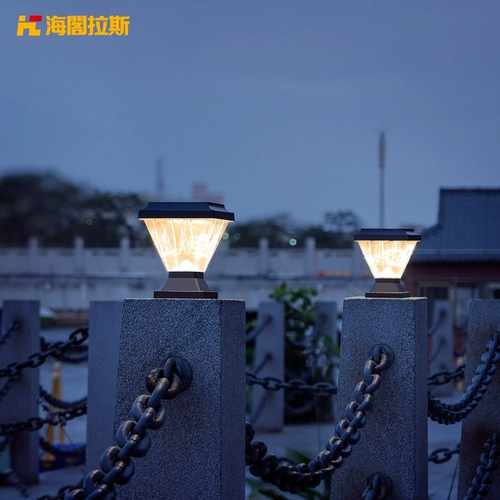 Дорожный фонарь на солнечной энергии для колонны для ограждения, водонепроницаемая настенная вилла для беседки