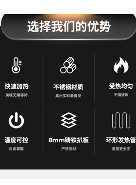 电扒炉手抓饼机器铁板烧铁板