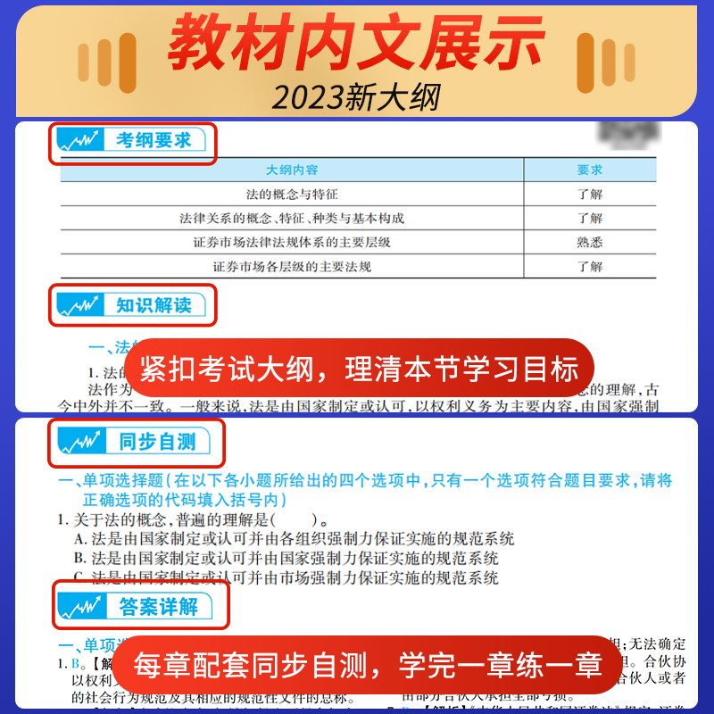 试卷上机题库课程金融市场基础知识证券市场法规sac天一金融证券从业资格2023年教材历年真题基金证券从业资格证新大纲官方教材书-图2